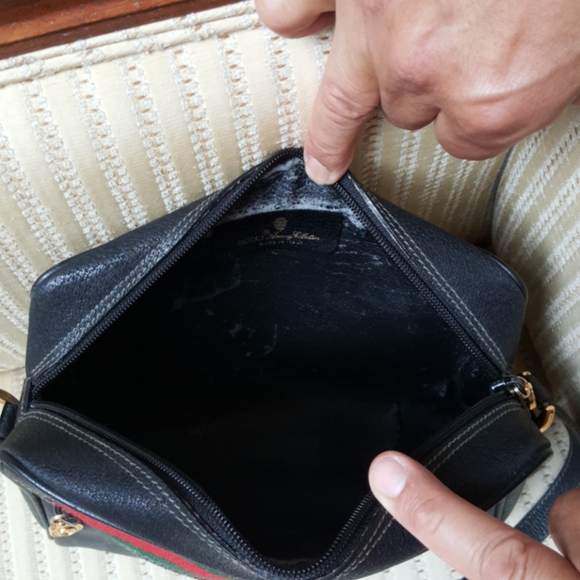 Gucci Black Coated Canvas Crossbody Camera Bag - Picture 8 of 15